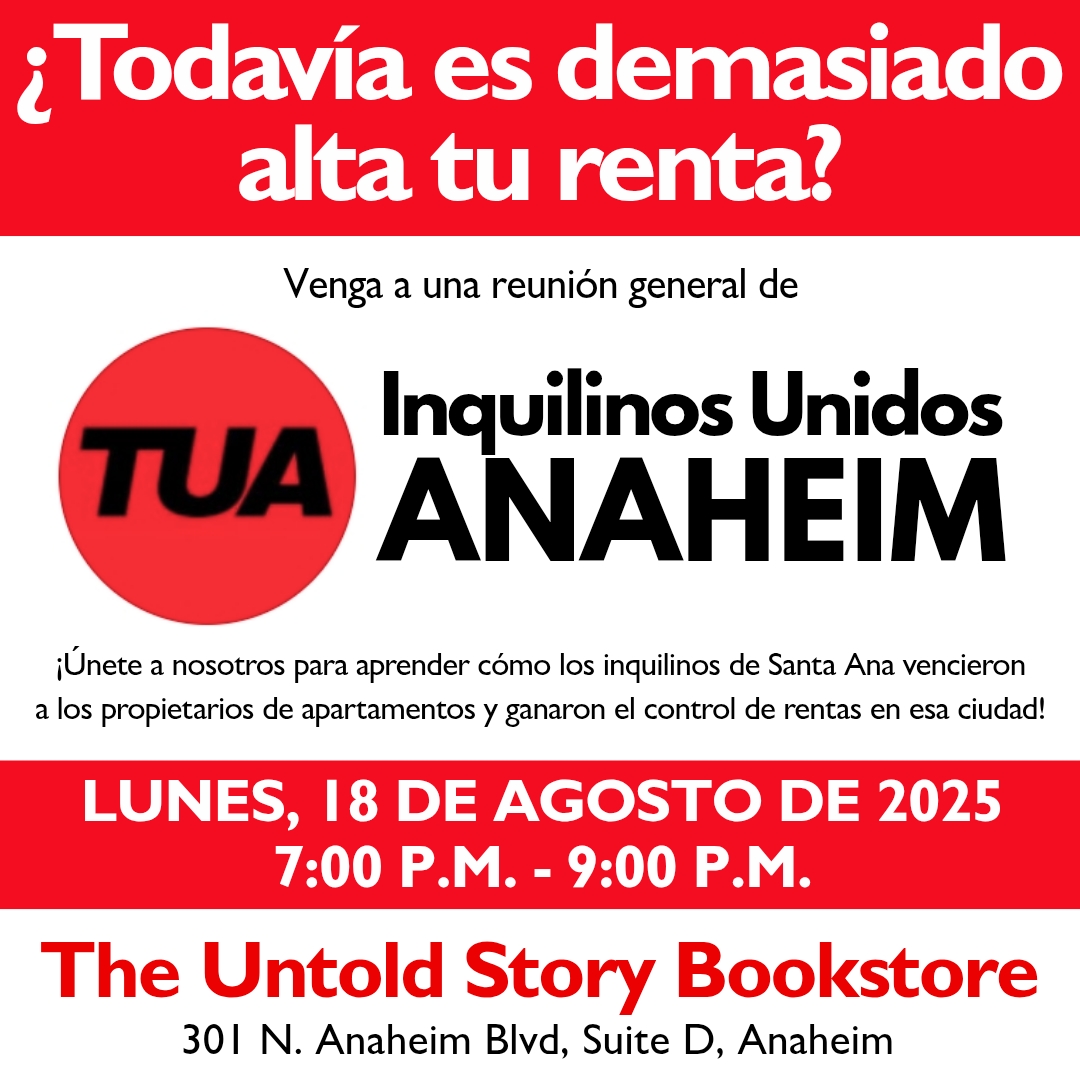 Lunes 18 de agosto a las 7:00 p. m. reunión con TU Santa Ana