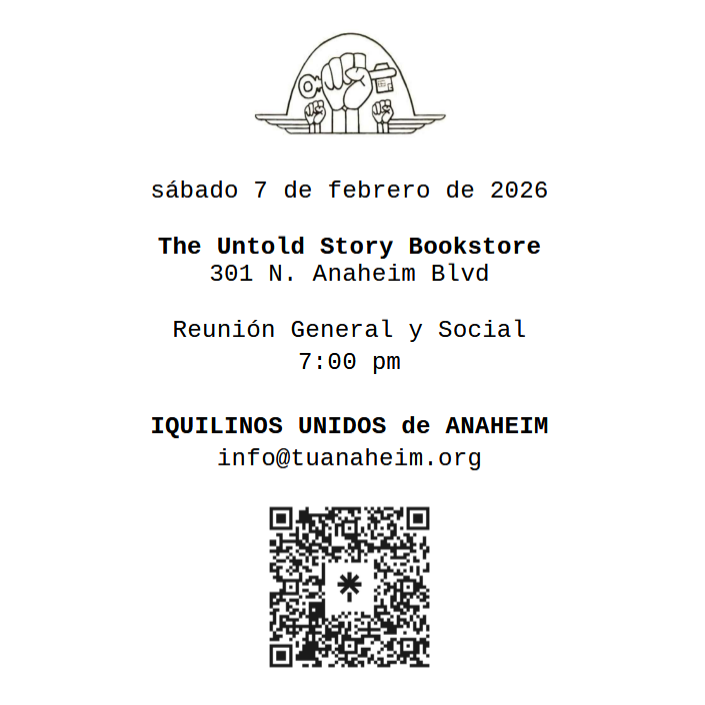 Sábado 7 de febrero a las 7:00 p. m. reunión